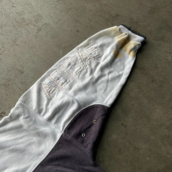 1990S 100% COOTTON LIGHT-WEIGHT GRAY & NAVY RETRO ADIDAS RETRO CREWNECK - Picture 6 of 6